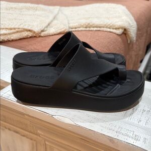 CROCS Black Sandals Comfortable Casual Footwear